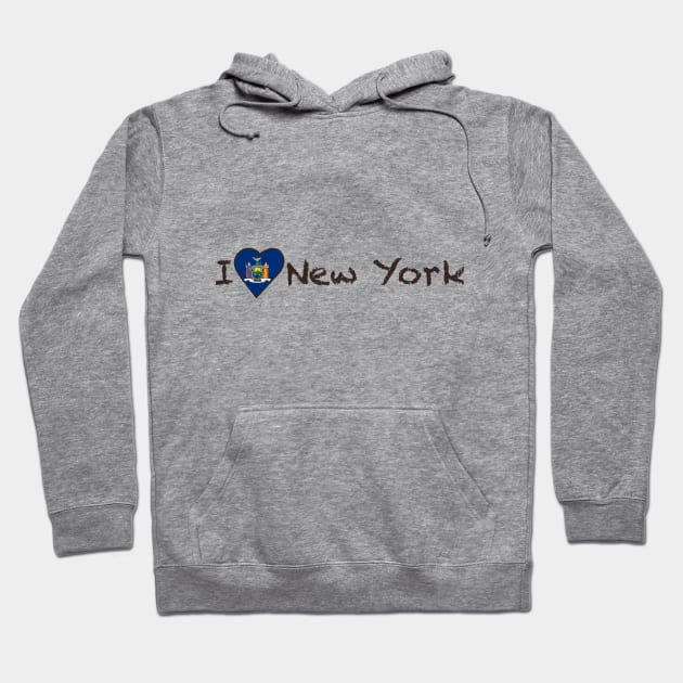 I Love New York Hoodie by JellyFish92